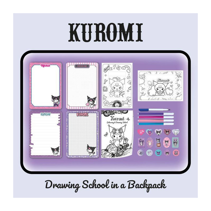 Sac a dos école de coloriage et dessin - LISCIANI - Kuromi - Activit