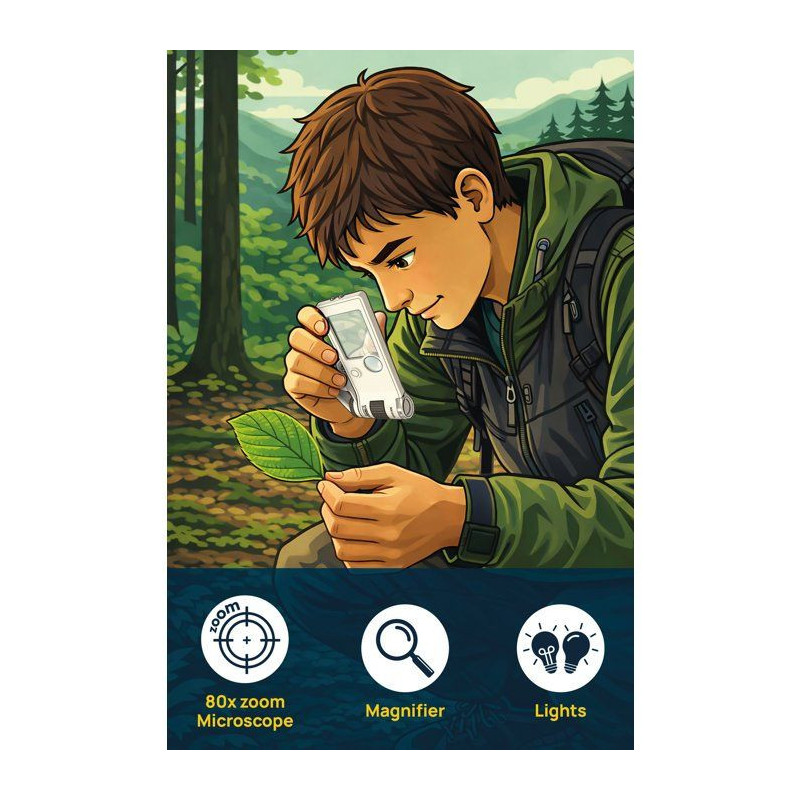 I'm A Genius Explorer Microscope Numérique de Voyage - Kit scientifiq