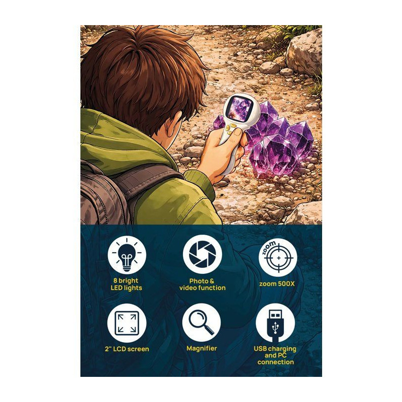 I'm A Genius Explorer Microscope Digital Portable - Microscope scienti