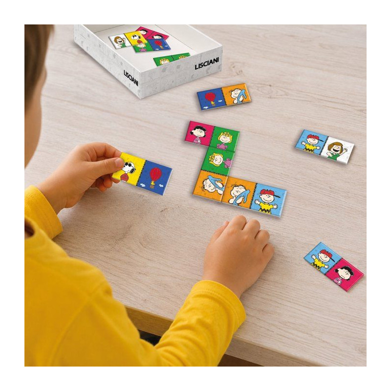 Peanuts Jeu de Dominos - Jeu classique - LISCIANI - Univers Snoopy