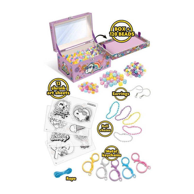 Peanuts Crée Tes Bijoux Charms - Coffret créatif bijoux - LISCIANI -