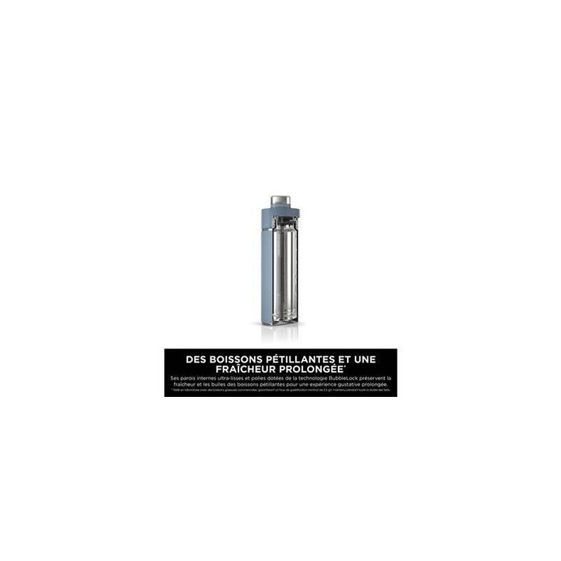 Gourde isotherme Thirsti - NINJA - Bleu Denim - 700 ml - Acier inoxyda