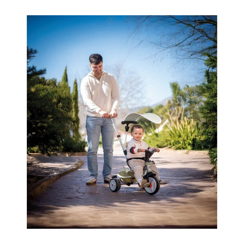 Smoby - Tricycle Baby Balade Vert - Des 10 mois - Fabriqué en France