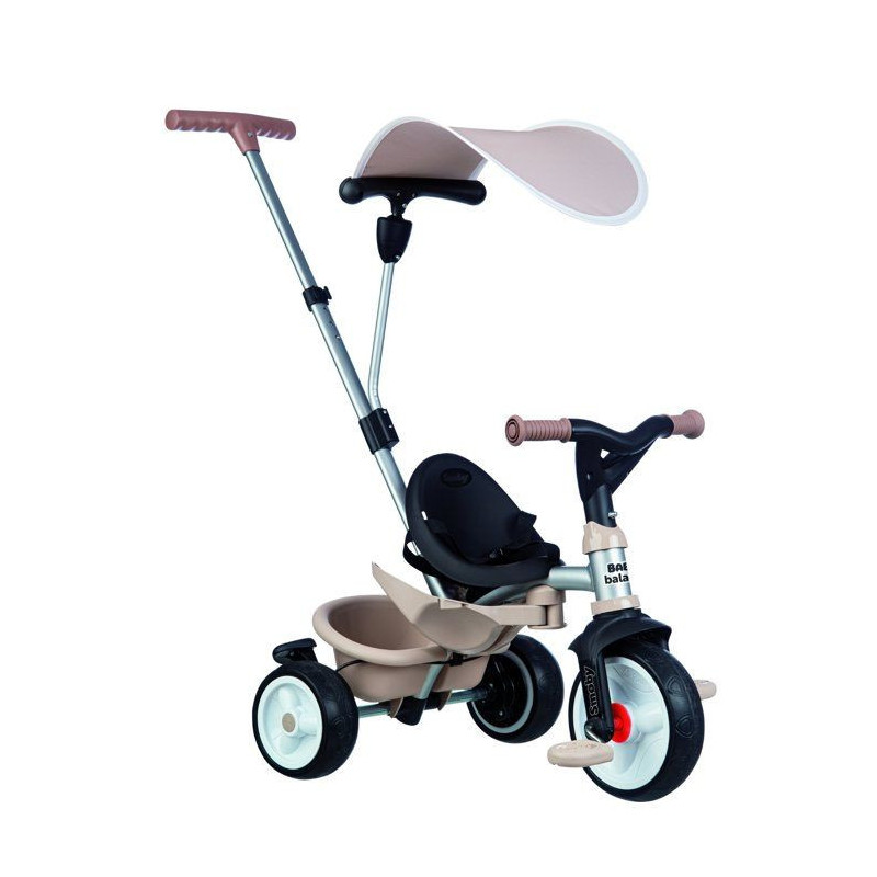 SMOBY - Tricycle Baby Balade Beige - Des 10 mois - Fabriqué en France