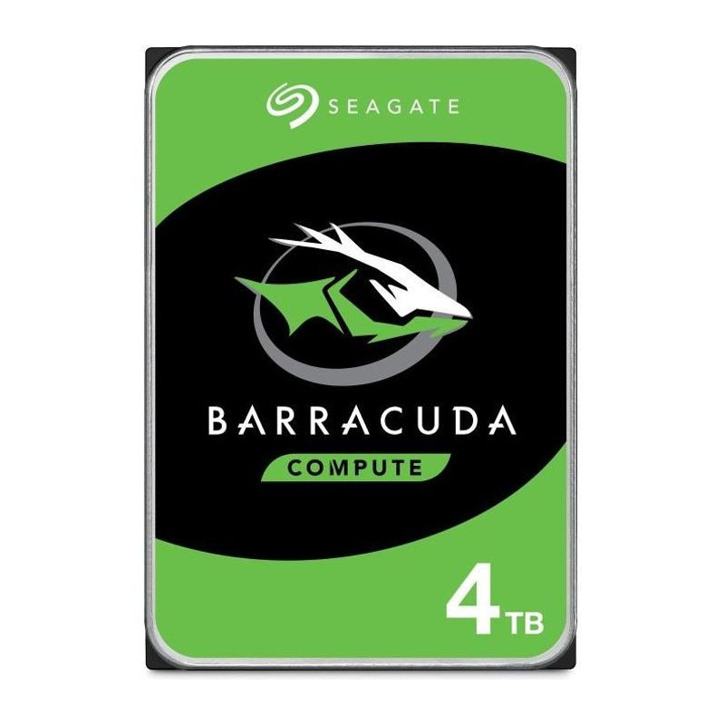 SEAGATE - Disque dur Interne HDD - BarraCuda - 4To - 5 400 tr/min - 3.