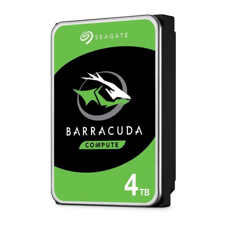 SEAGATE - Disque dur Interne HDD - BarraCuda - 4To - 5 400 tr/min - 3.