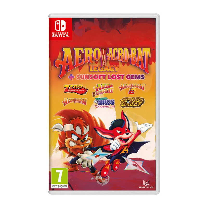 Aero The Acro-Bat Legacy + Sunsoft Lost Gems - Jeu SWITCH