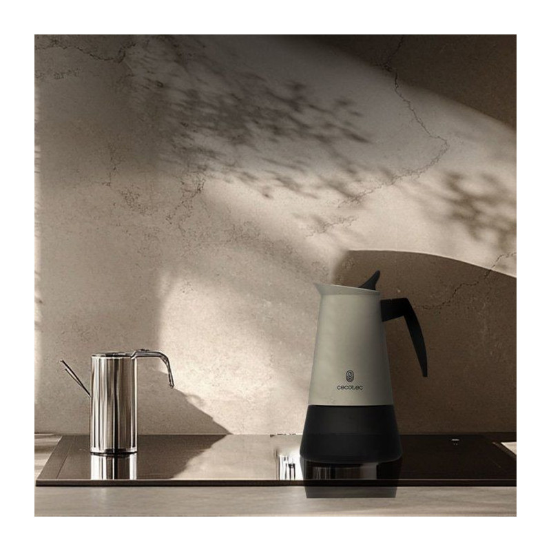 Cafetière italienne - CECOTEC - Piccolina 600 Beige - 6 tasses - 300