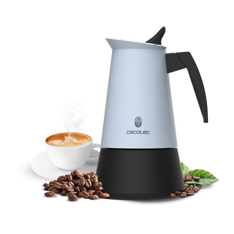 Cafetière italienne - CECOTEC - Piccolina 600 Blue - 6 tasses - 300 m