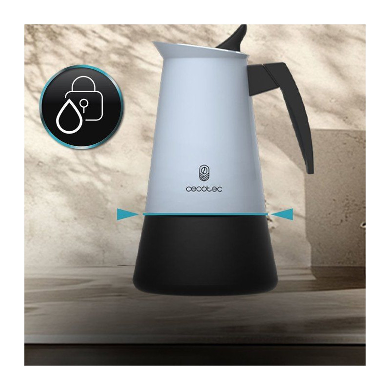 Cafetière italienne - CECOTEC - Piccolina 600 Blue - 6 tasses - 300 m
