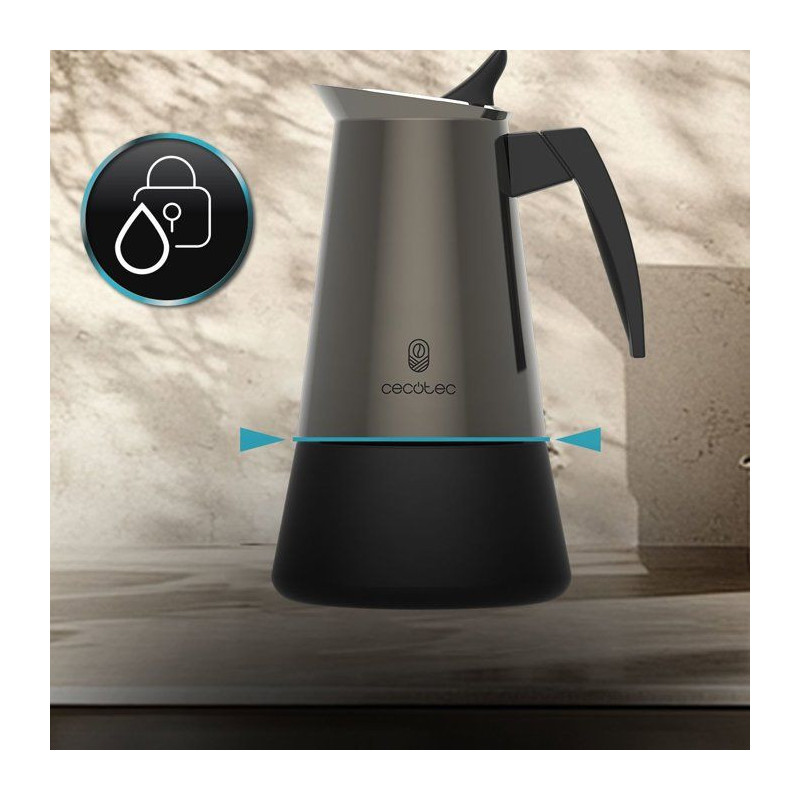 Cafetière italienne - CECOTEC - Piccolina 600 Gold - 6 tasses - 300 m