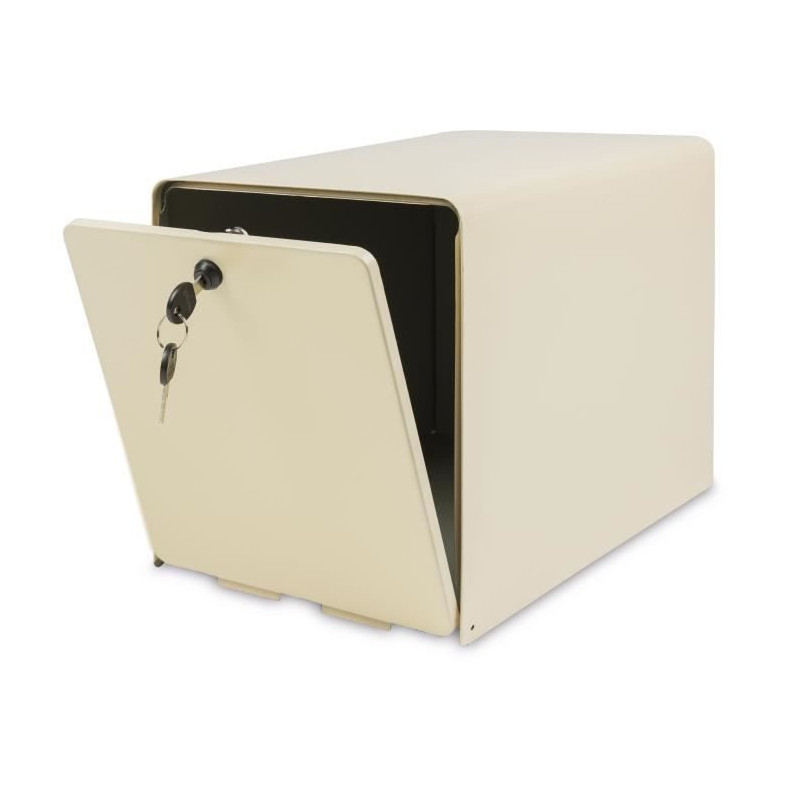 BURG WACHTER Favor box in galvanized steel - 2 doors - Light beige