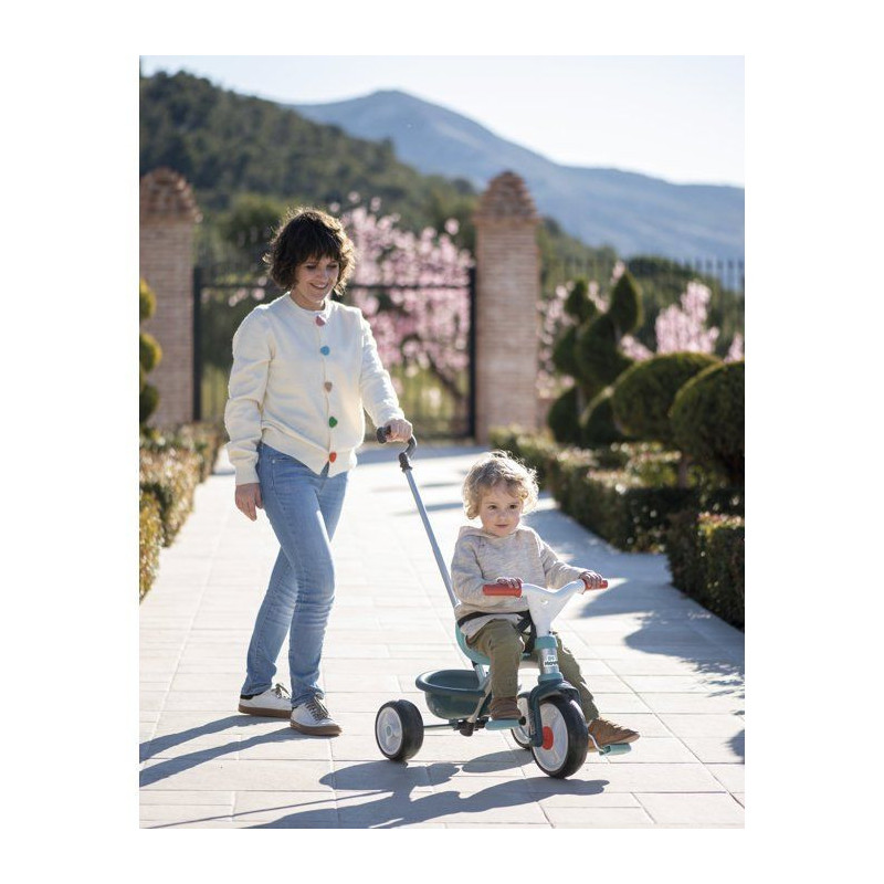 SMOBY - Tricycle Be Move Bleu - Des 15mois - Fabriqué en France