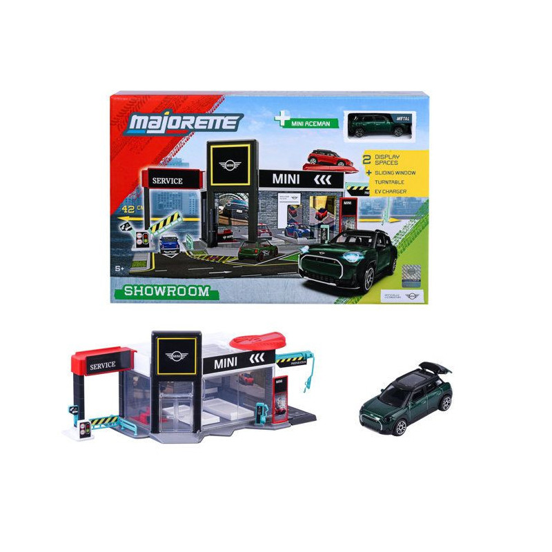 Diorama Mini + 1 Véhicule - MAJORETTE - Présentoir collector sous li