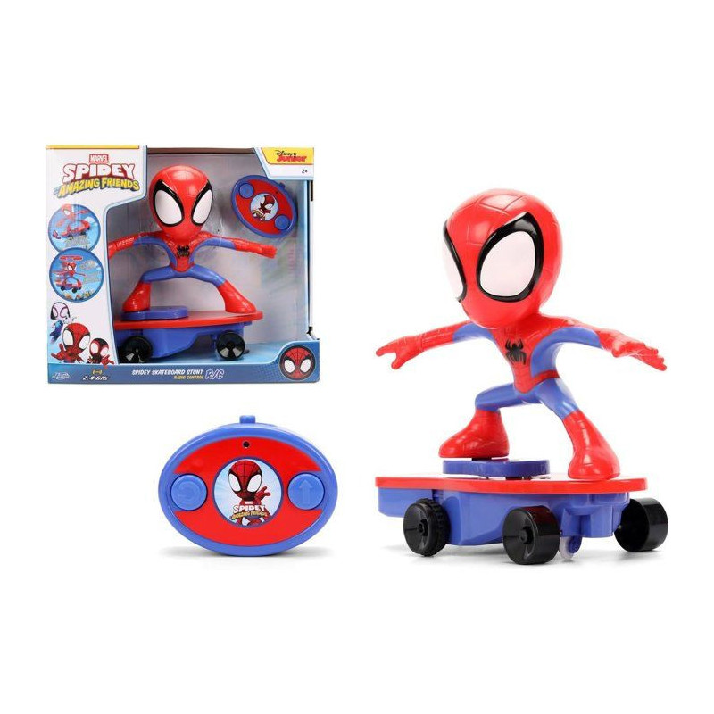Jada - Figurine - Marvel Spidey Radiocommandé Skateboard- Des 8 ans