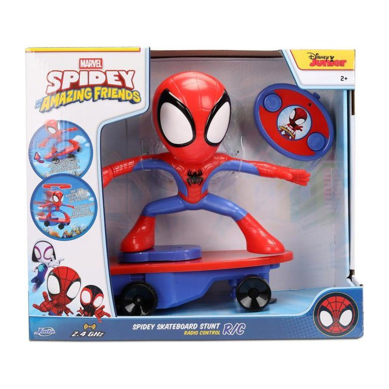 Jada - Figurine - Marvel Spidey Radiocommandé Skateboard- Des 8 ans