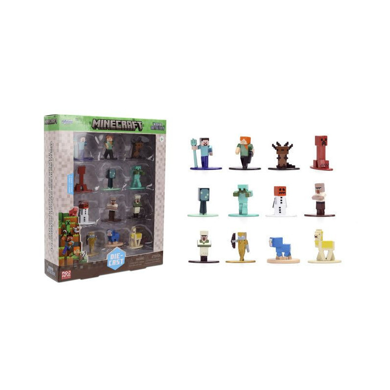 Jada - Figurine - Minecraft 4cm set 12Pieces - 2 - Des 3 ans
