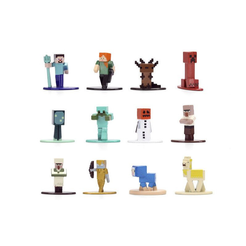 Jada - Figurine - Minecraft 4cm set 12Pieces - 2 - Des 3 ans