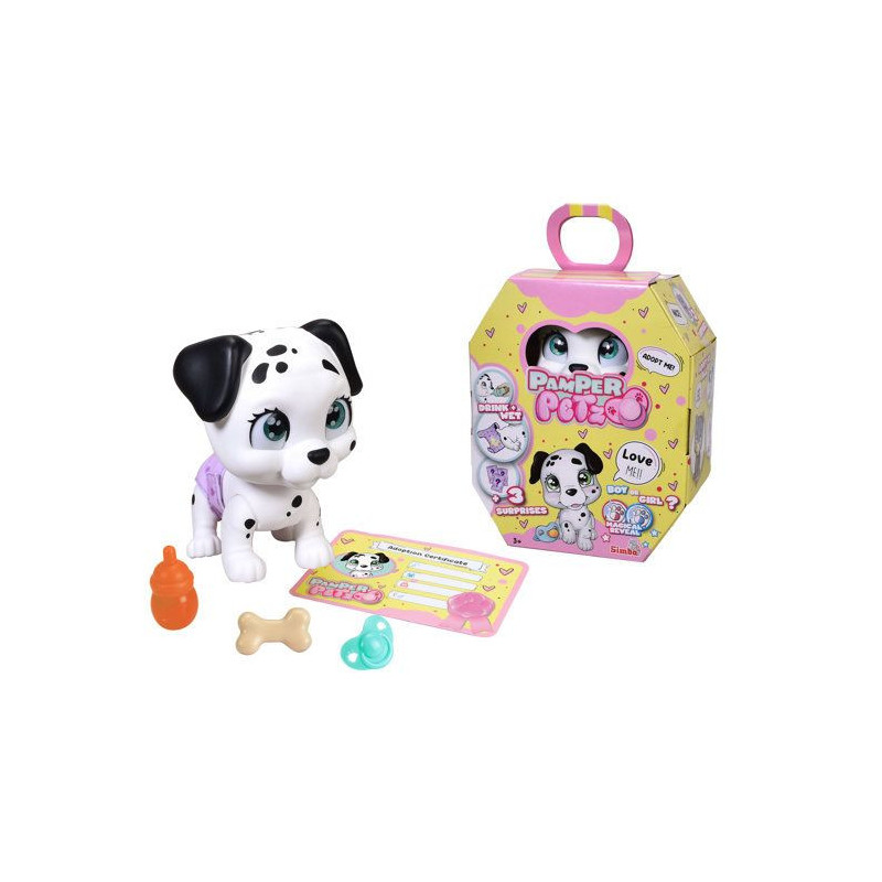 Smoby - Pamper Petz - Dalmatien a adopter - 4 accessoires - Articulé