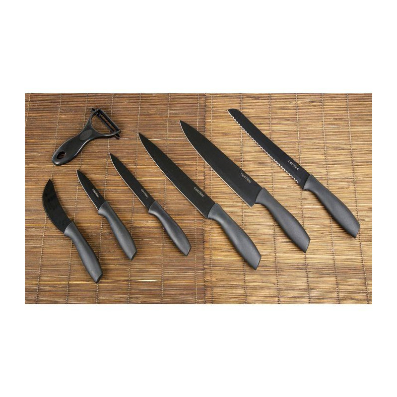 Set de couteaux professionnels - CECOTEC - Titanium - 7 pieces - Revet