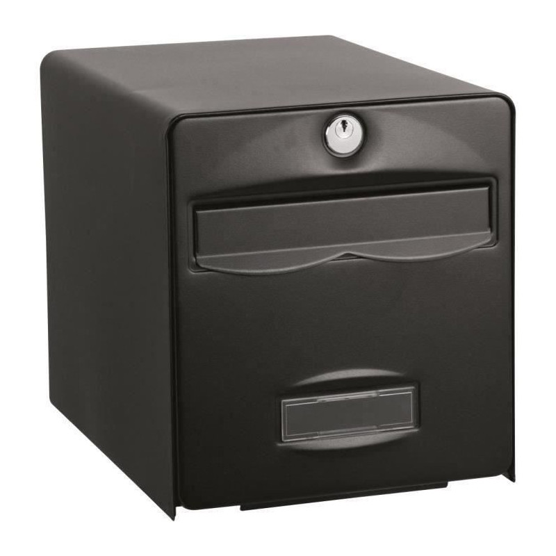 BURG WACHTER Galvanized steel Balthazar mailbox - 2 doors - Black