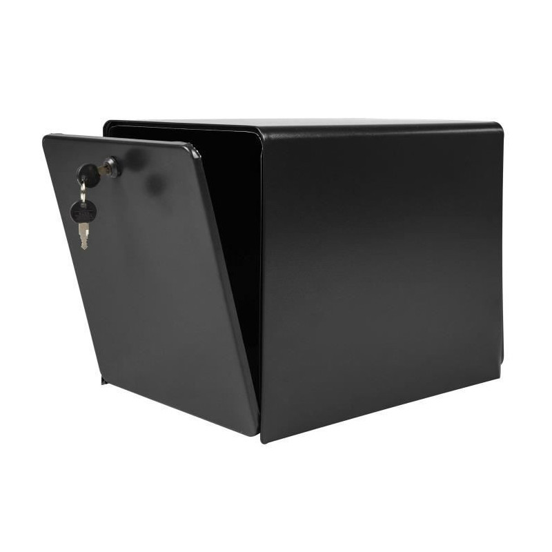 BURG WACHTER Galvanized steel Balthazar mailbox - 2 doors - Black