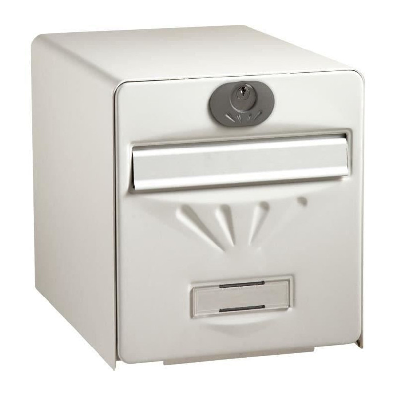 Burg Wachter Sallery Box in Galvanized Steel - 2 doors - White