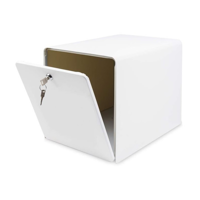 Burg Wachter Sallery Box in Galvanized Steel - 2 doors - White