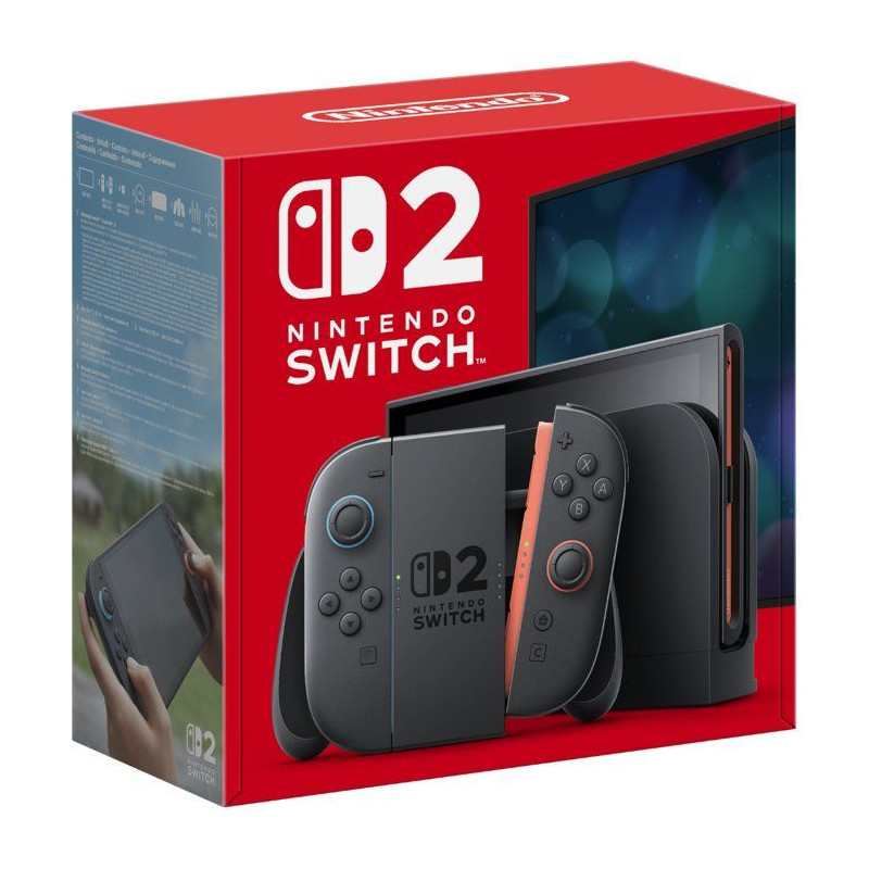 Console Nintendo Switch 2 avec batterie remplaçable • Bleu Clair &