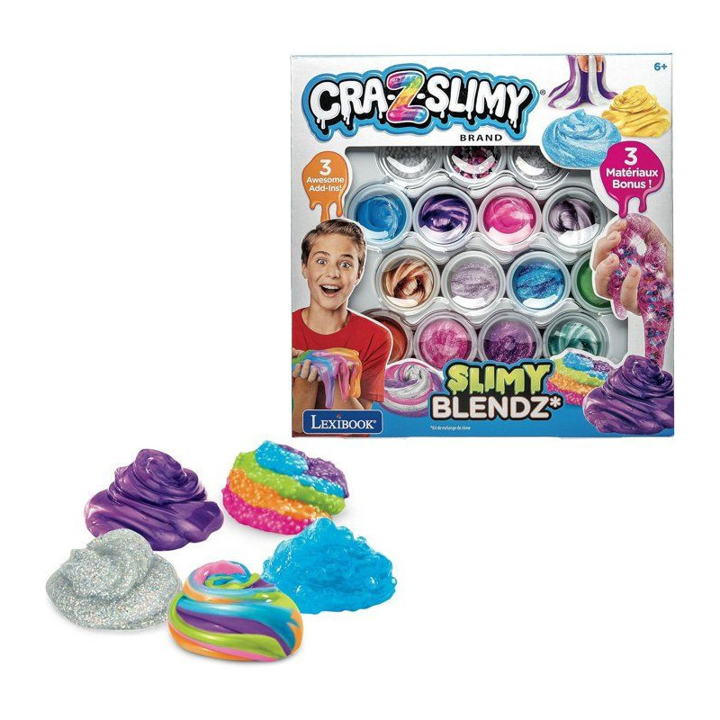LEXIBOOK CRAZART - Kit de mélanges Slimy