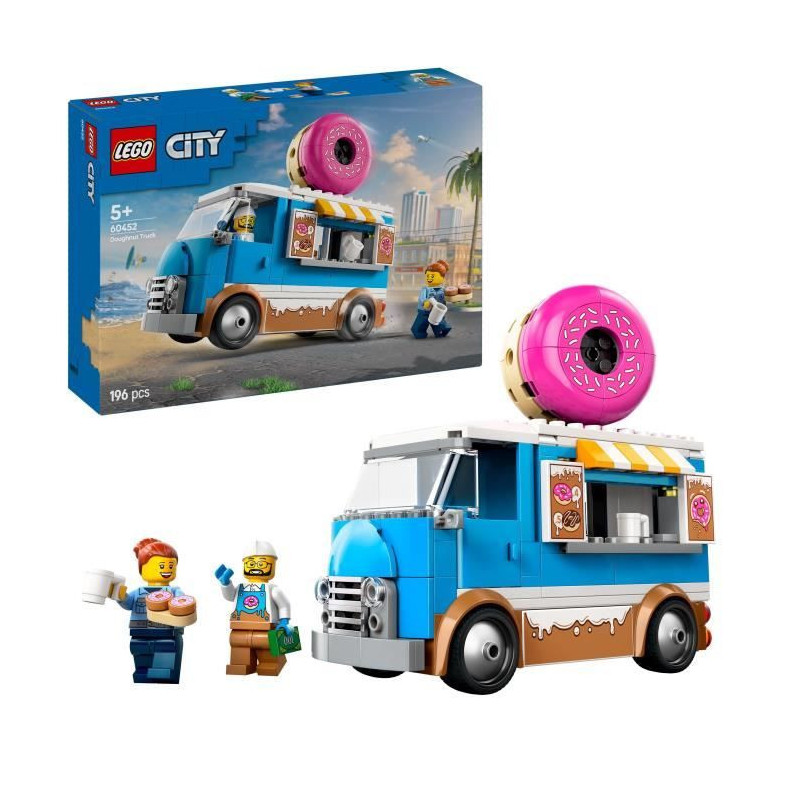 LEGO City 60452 Le food-truck de donuts - Jouet de construction pour g