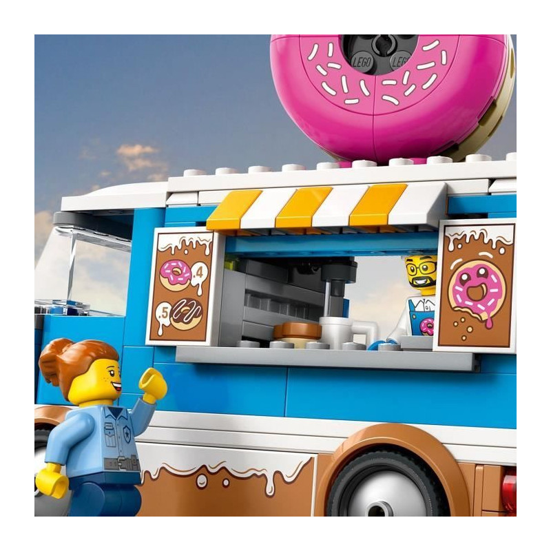 LEGO City 60452 Le food-truck de donuts - Jouet de construction pour g