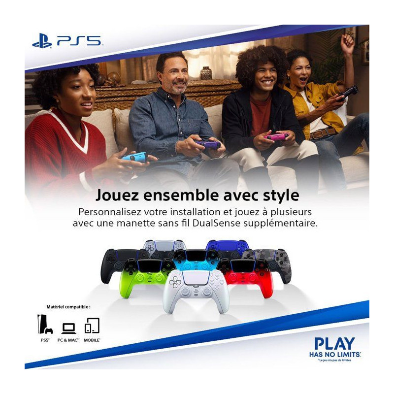 Manette sans fil DualSense - Édition limitée Marvel's Wolverine Jaun