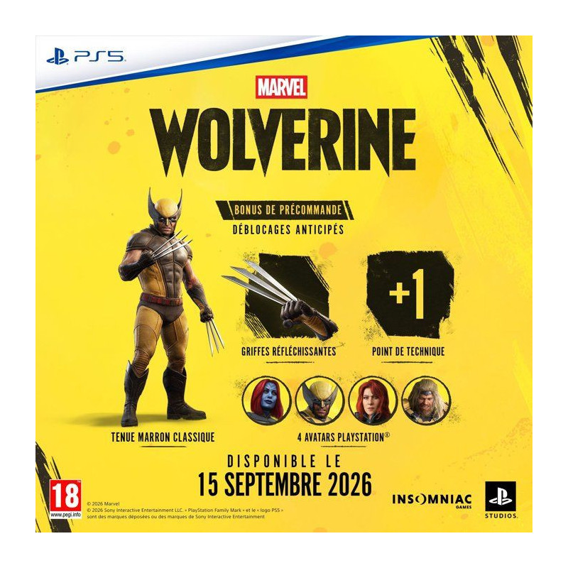 Marvel's Wolverine - Jeu PS5