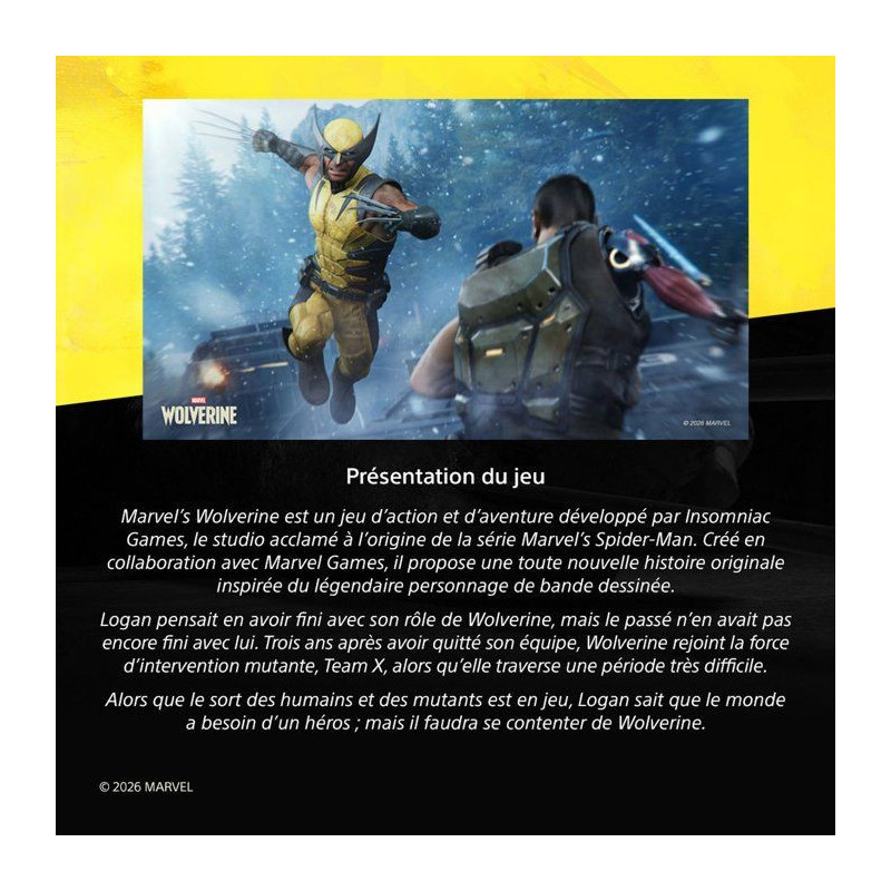 Marvel's Wolverine - Jeu PS5