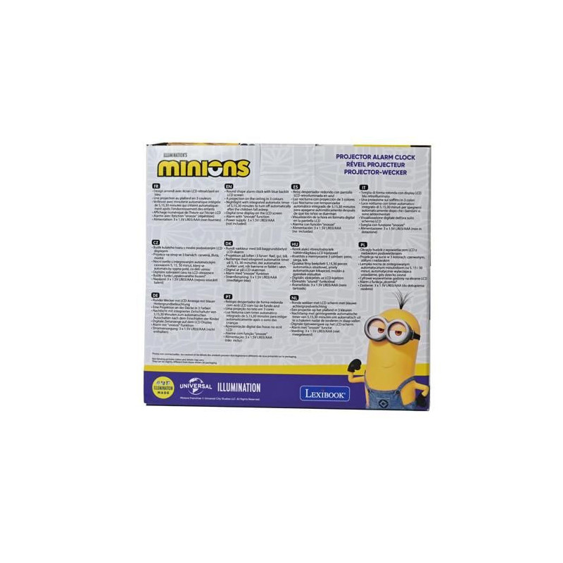 Réveil projecteur Minions
