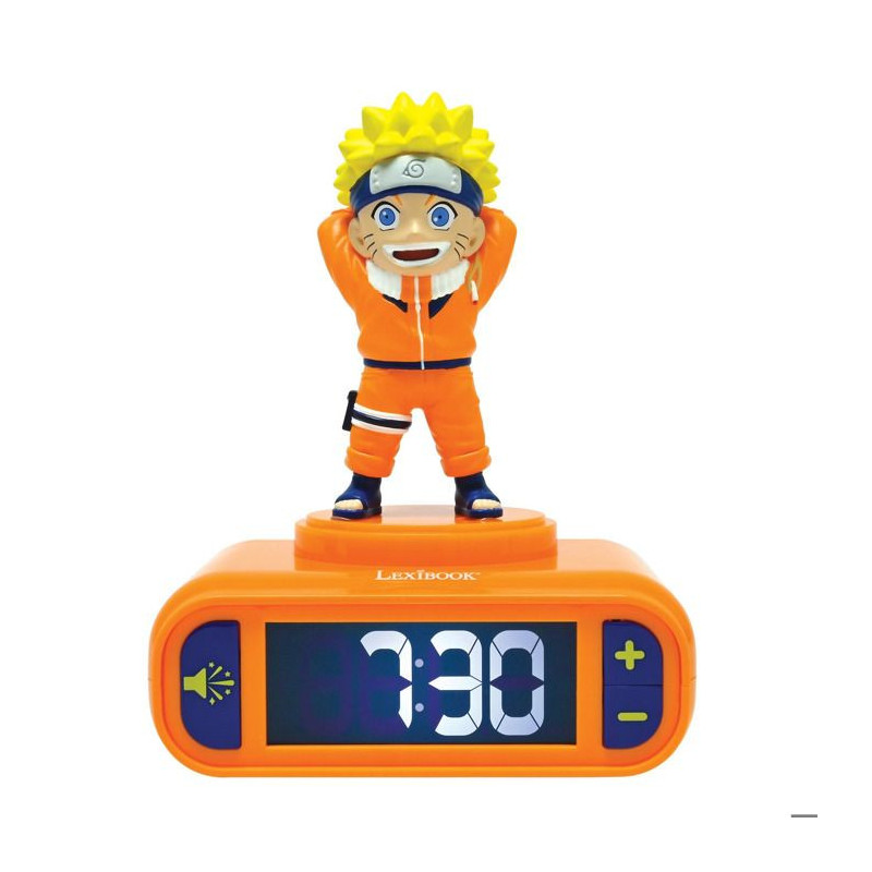 LEXIBOOK - Réveil - Veilleuse Naruto avec effets sonores