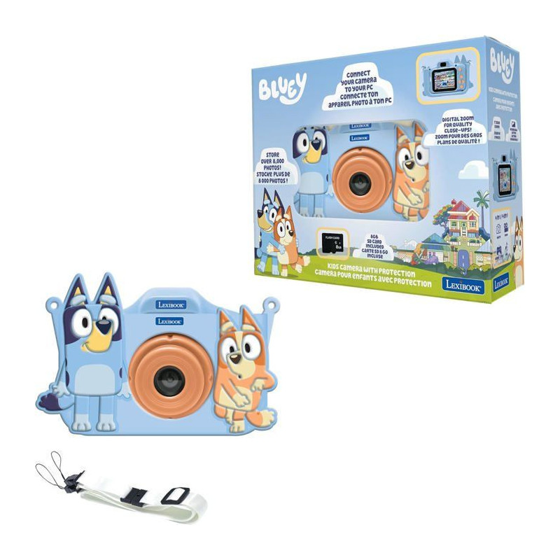 LEXIBOOK - Camera pour enfants avec protection Bluey
