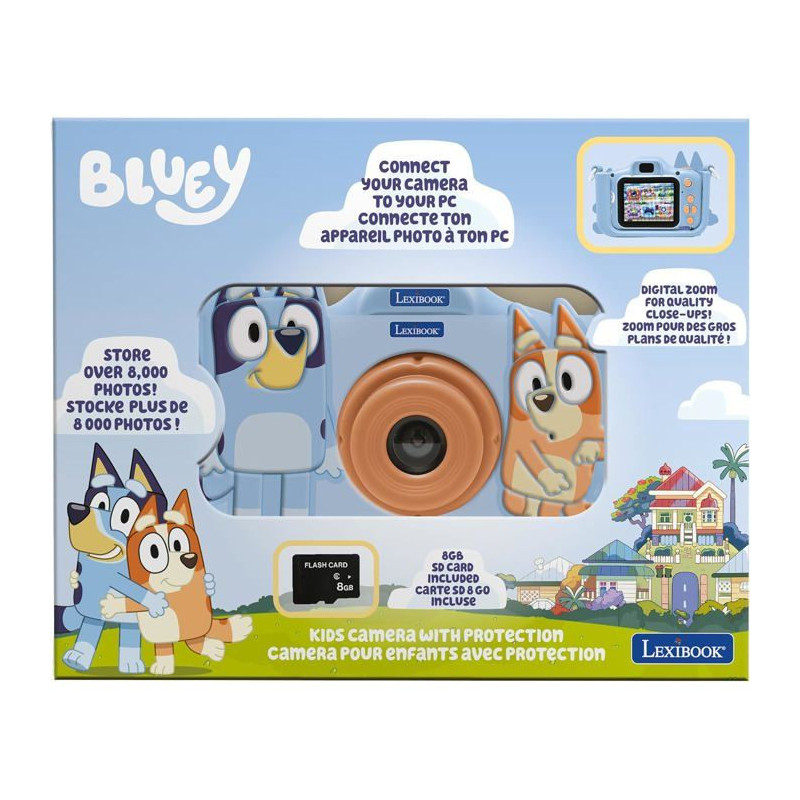 LEXIBOOK - Camera pour enfants avec protection Bluey