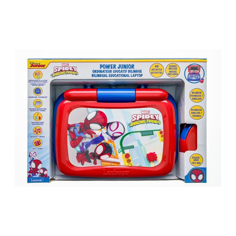 Ordinateur portable éducatif - Spidey parlant bilingue - Bilingue FR/