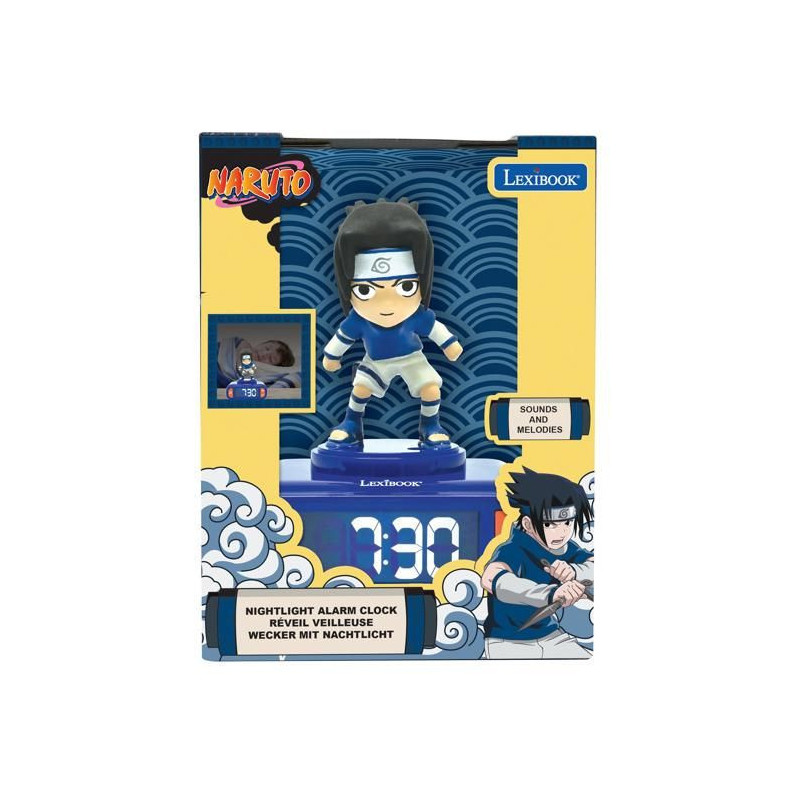 Réveil Veilleuse - LEXIBOOK - Sasuke - Multicolore - Montre éducativ