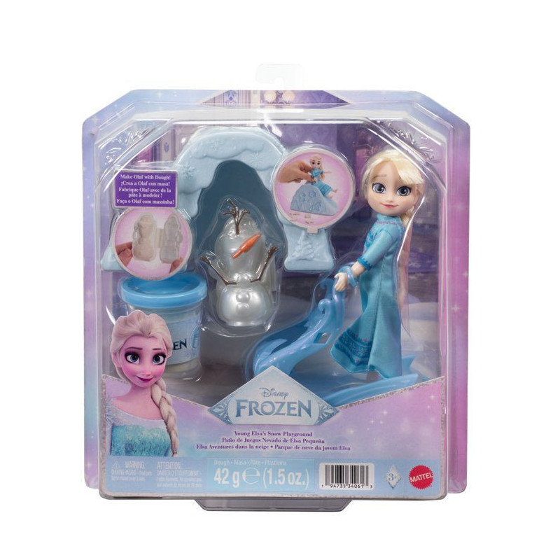 Coffret poupée - DISNEY LA REINE DES NEIGES - Elsa 14 cm - Avec pâte