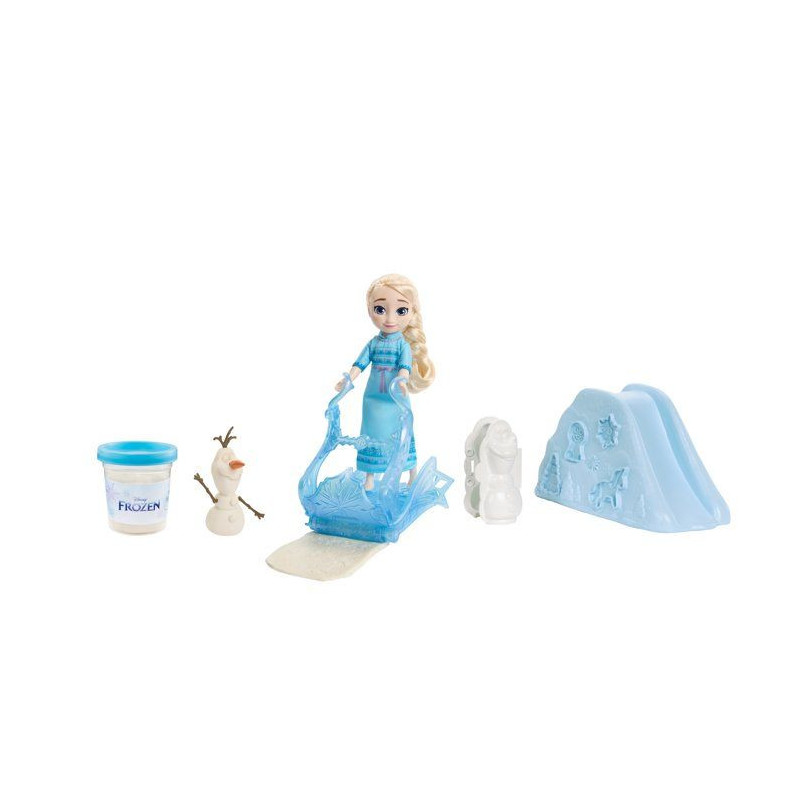 Coffret poupée - DISNEY LA REINE DES NEIGES - Elsa 14 cm - Avec pâte