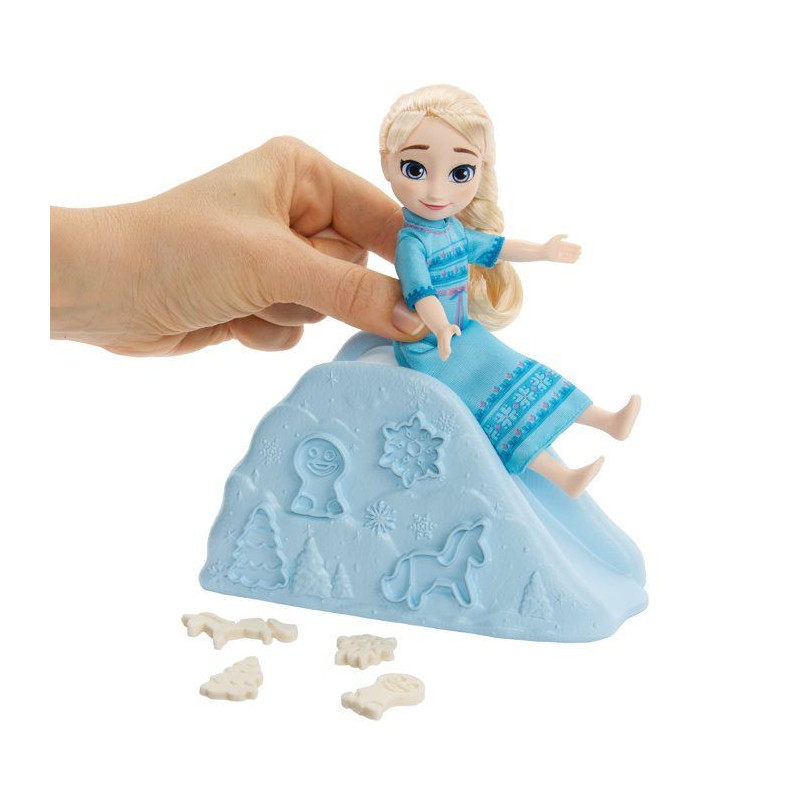 Coffret poupée - DISNEY LA REINE DES NEIGES - Elsa 14 cm - Avec pâte