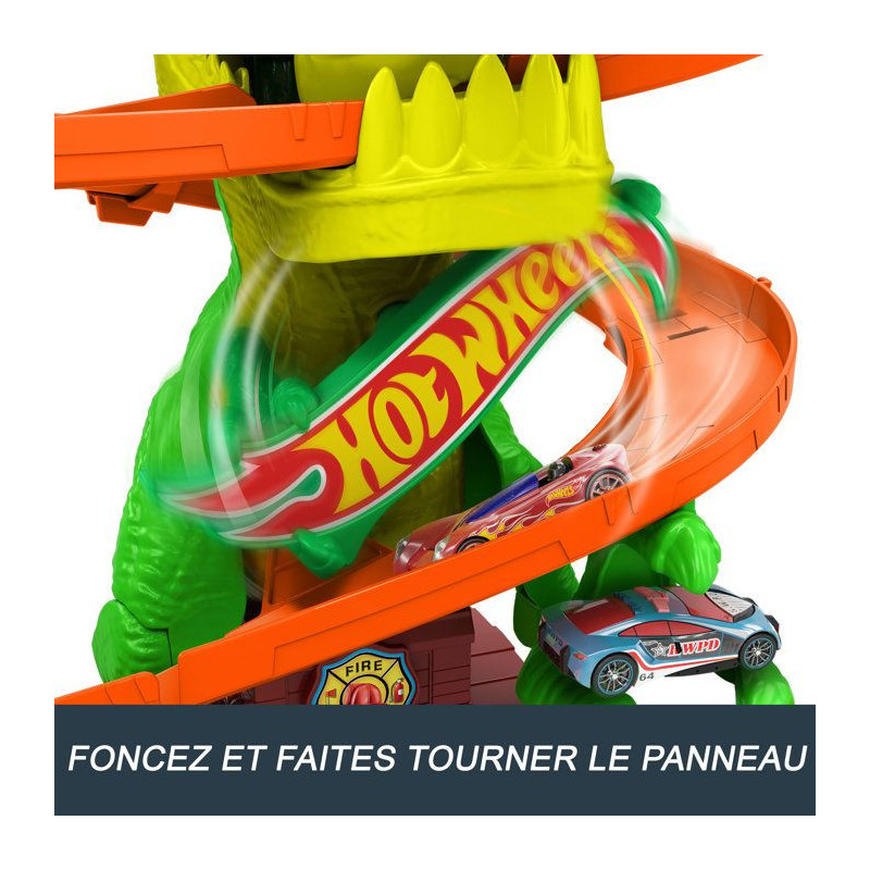 Hot Wheels-T-Rex Bataille De Feu-Coffret Dinosaure Avec Camion - 4 ans
