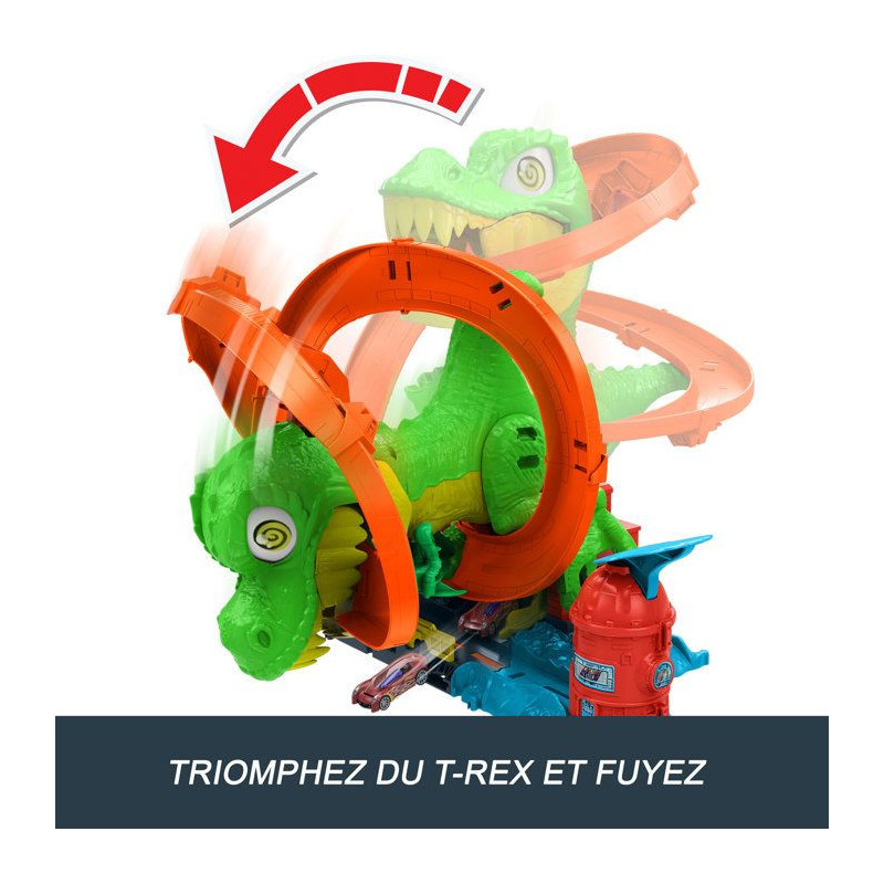 Hot Wheels-T-Rex Bataille De Feu-Coffret Dinosaure Avec Camion - 4 ans