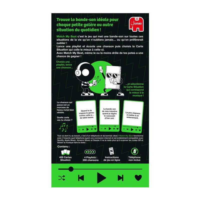 Match My Beat - Jeu d'ambiance - JUMBO - Musique et situations hilaran