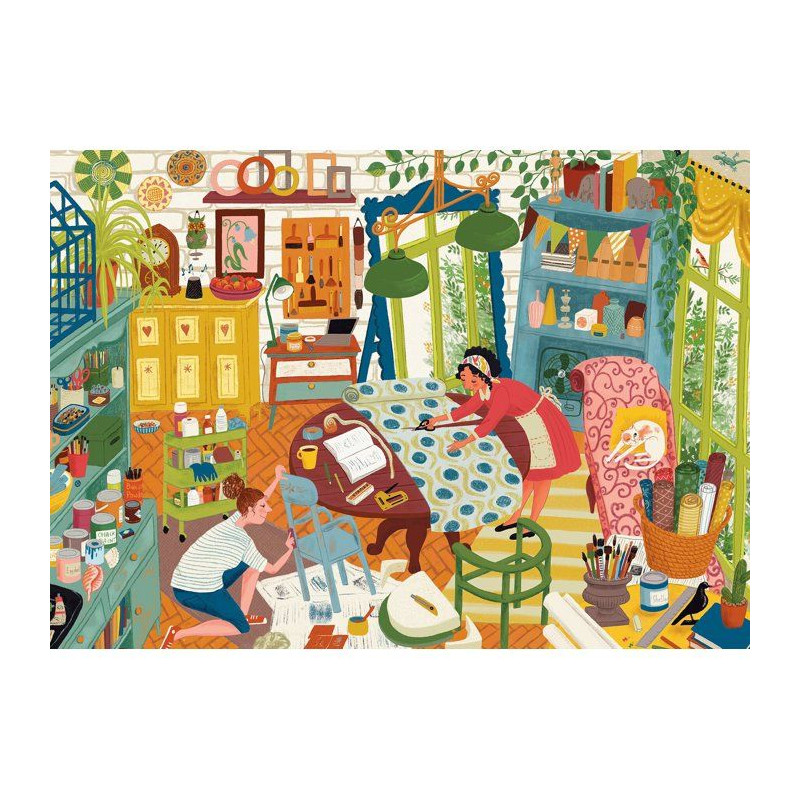 Puzzle - JUMBO - FALCON - Upcycling Workshop - 1000 pieces - Des 12 an