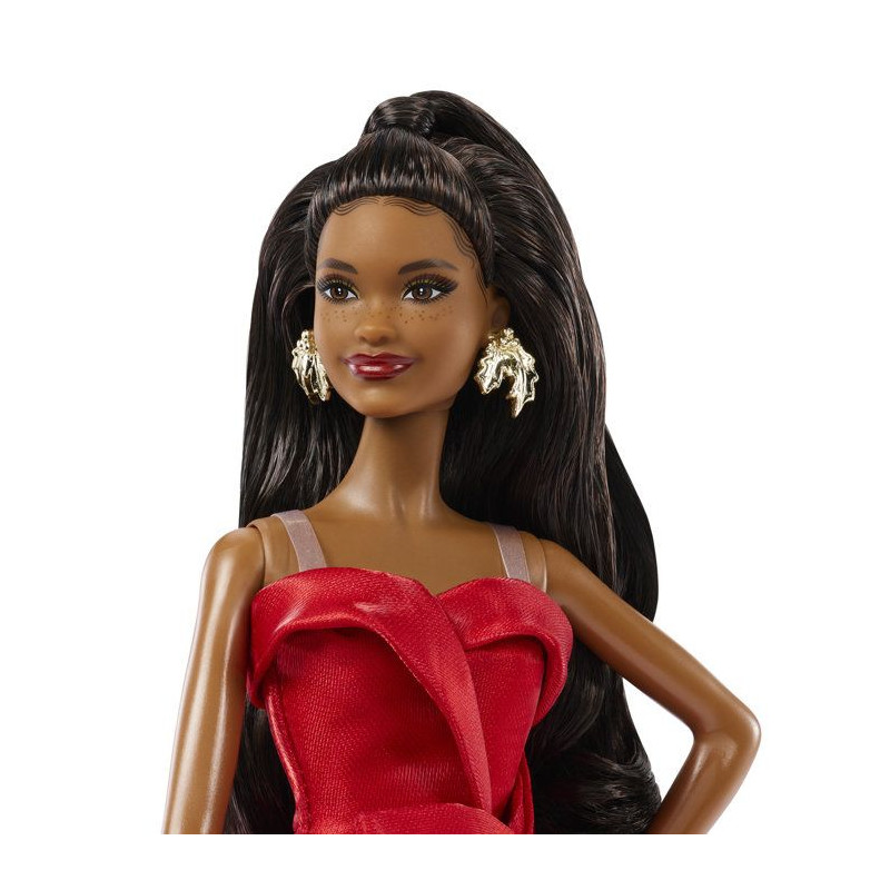 Poupée - BARBIE - Joyeuses Fetes Brune JJX66 - Édition spéciale - T