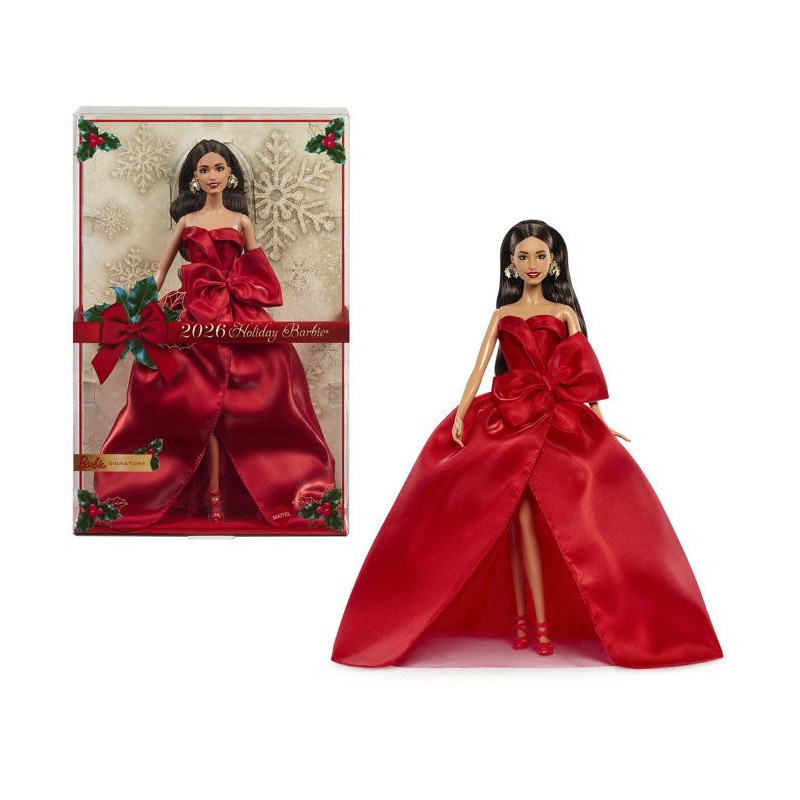 Poupée - BARBIE - Joyeuses Fetes Châtain JJX67 - Édition spéciale